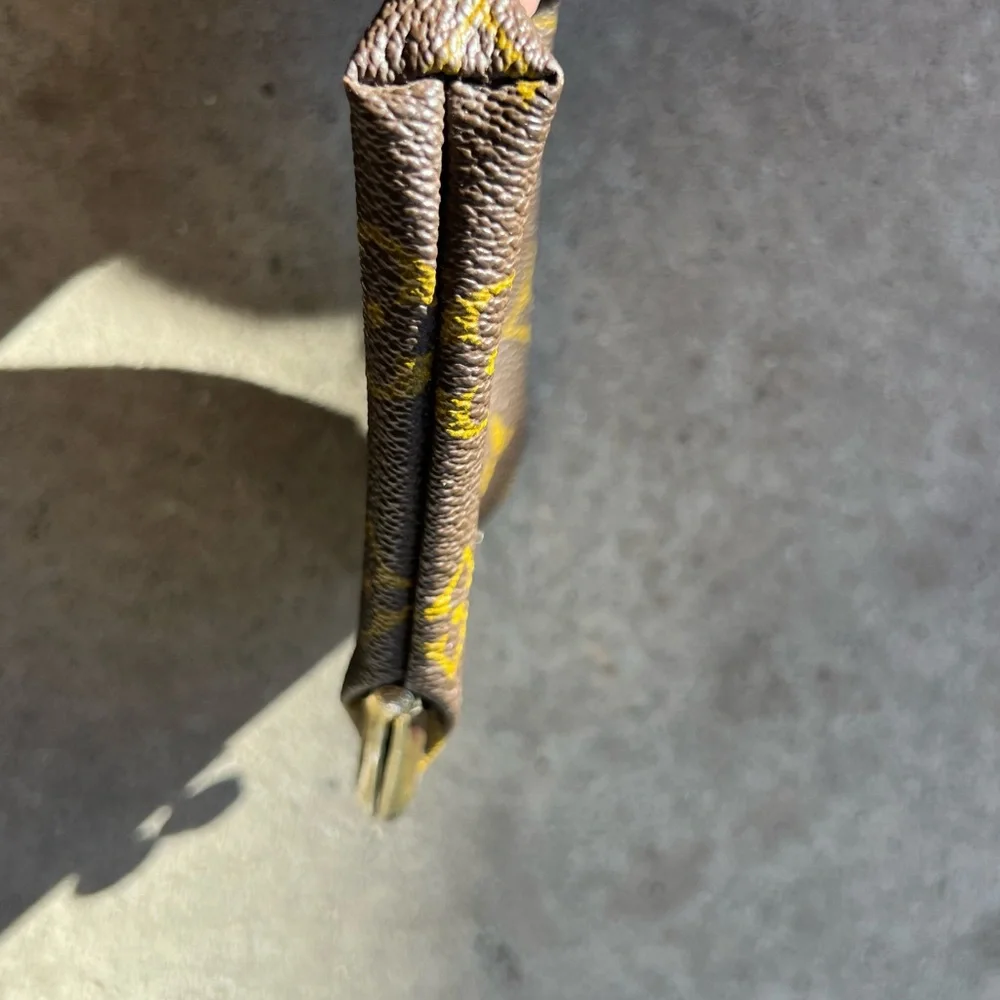 Vintage Louis Vuitton Brown Multi Leather Coin Purse 1960's RARE - Picture 12 of 12